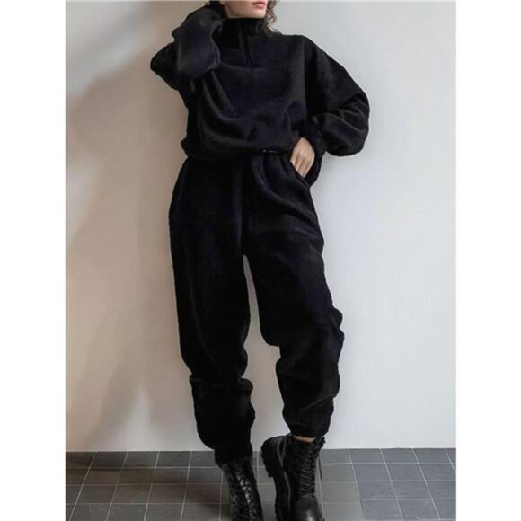 Quarter Zip Sweatshirt and Pants Set - Picture 11 of 16